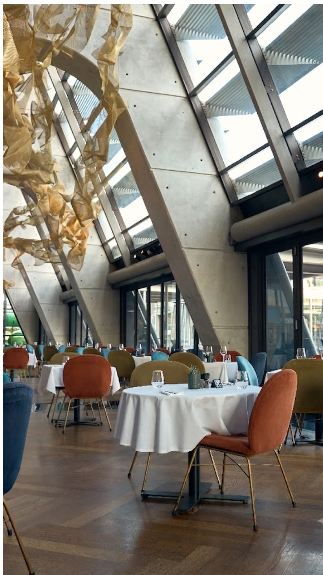 Wide view of the dining room